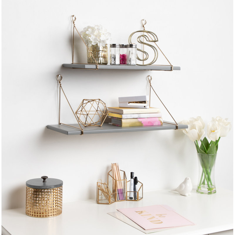 Deux tablettes à supports Doddington