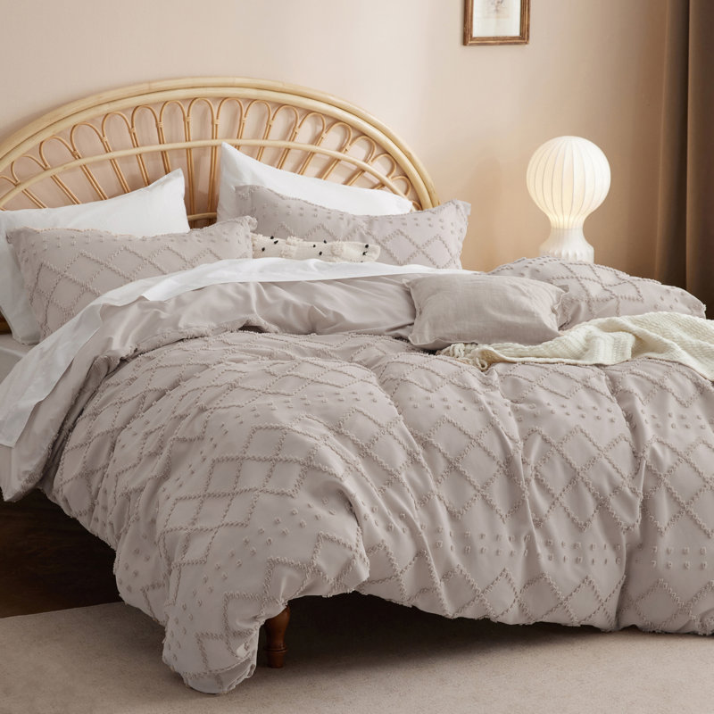 Ensemble de housse de couette Literie Boho - Ensemble de literie à broder, Housse de couette très grand et 2 très grandes t