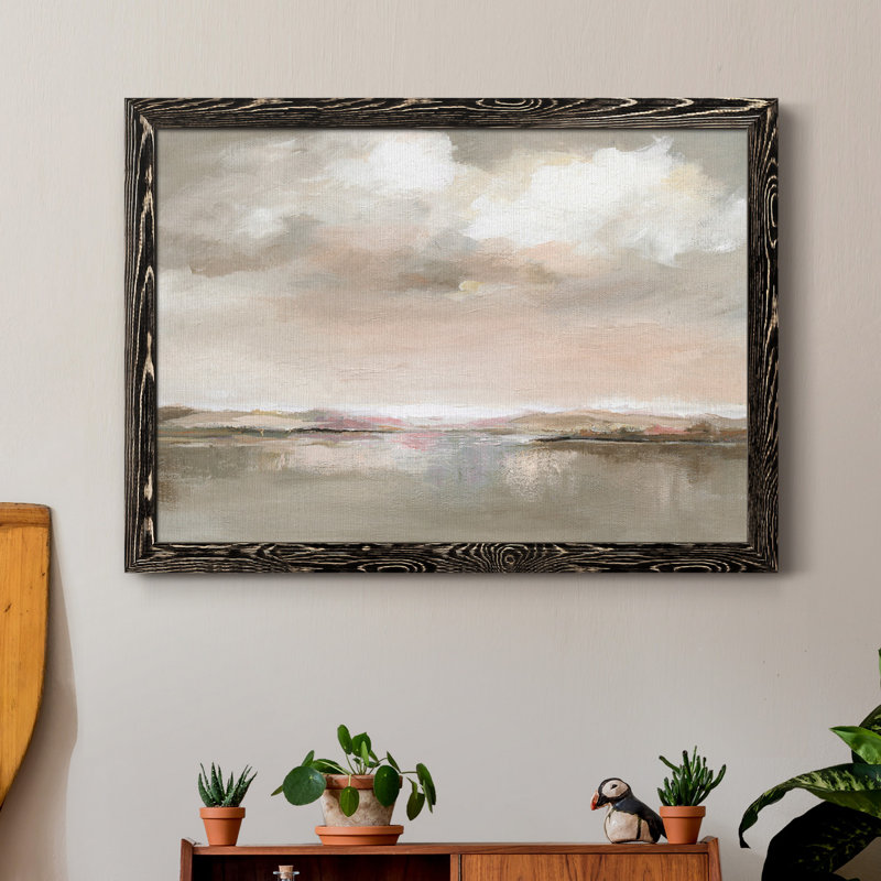 «Evening Drama», reproduction d'art sur toile encadrée, H 37,5 po x l 27,5 po x P 1,5 po, Noir