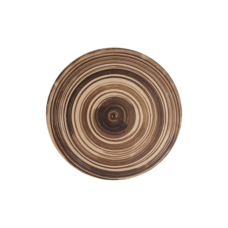 Provenance Signature Outdoor Round Side Table, Natural Brush