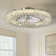 22" Hudman Dimmable Crystal Ceiling Fan with LED Lights