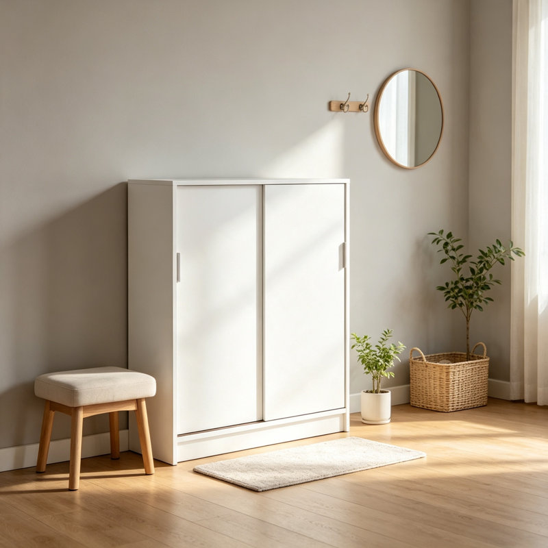 18 Pair Shoe Storage Cabinet