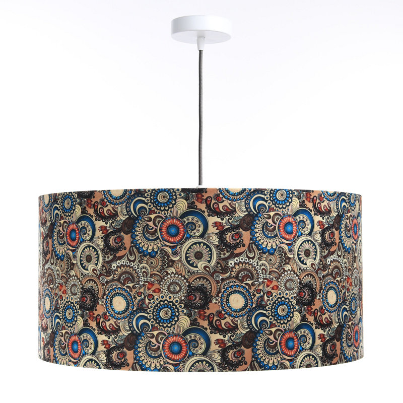 Bernuth 1 - Light Gold Drum Pendant