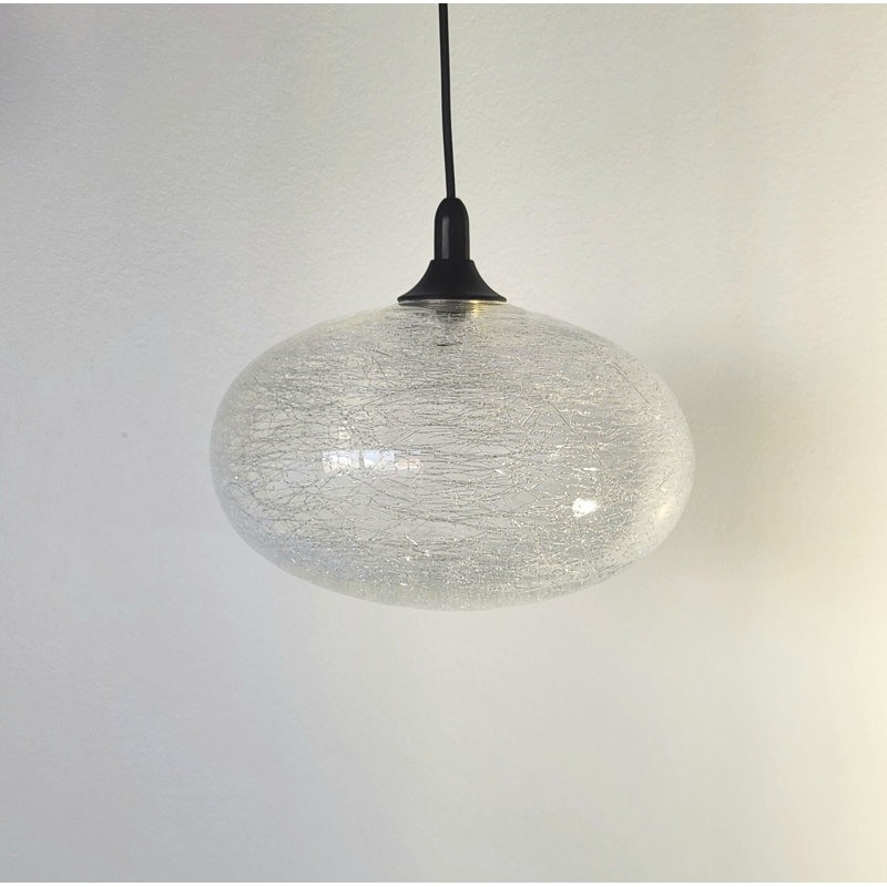 Luminaire suspendu sphère DEL 4 lumières Alvie, Noir mat