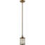 Luminaire suspendu cylindrique simple à 1 lumière avec accents de cristal Belisle-561571439