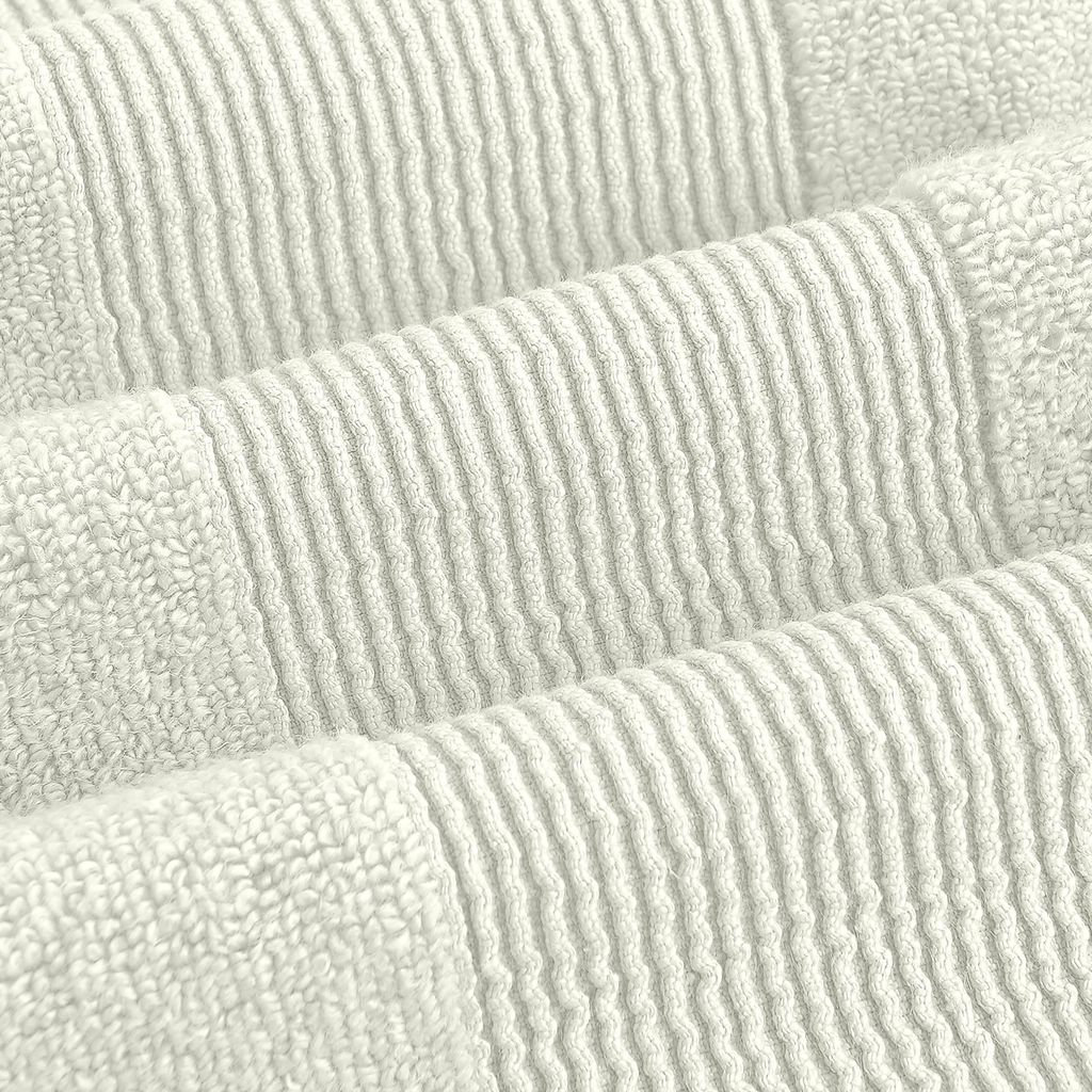 6-Piece Zero-Twist Cotton Towel Set, Ivory