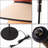 Mid-century Modern Floor Lamp With Fabric Dual Shade, Pull Chain Switch, Black Base – E26 Bulb Compatible