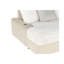 Beige moderne brillant avec, revêtement en velours côtelé, coussin moelleux et porte-gobelet filament élégant, connexion
