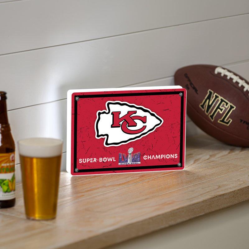 Bureau à DEL rectangle 58 pouces Kansas City Chiefs Super Bowl