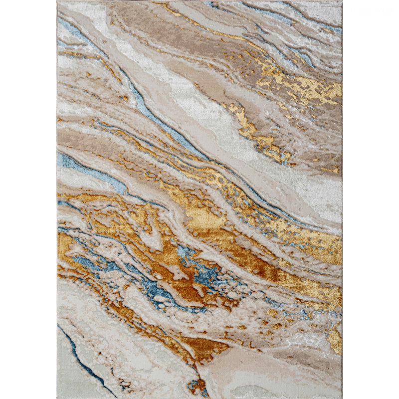 Tapis d'intérieur, tapis d'intérieur, tapis à motif abstrait, Rectangulaire 2 pi x 3 pi