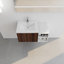 Meuble-lavabo avec lavabo et une petite tablette de rangement-1938452286