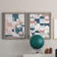 Modern Geo - ensemble de 2 peintures sur toile encadrées-742107969-742107973