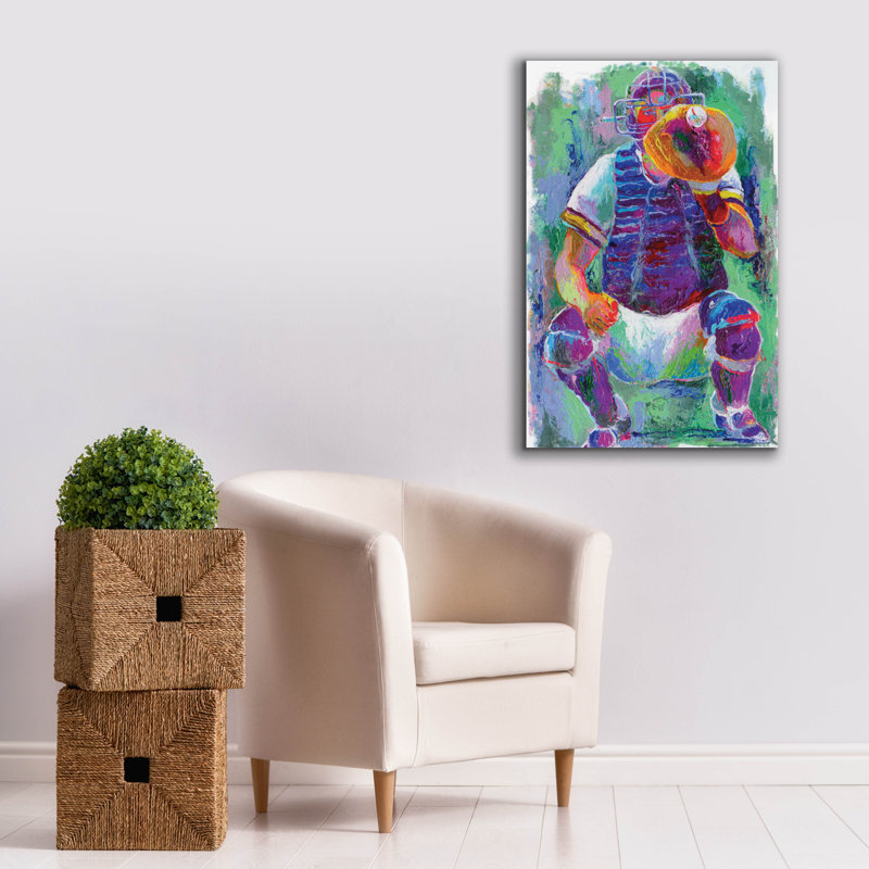 " Catcher " by Richard Wallich, 40" H x 26" W x 1.5" D