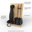 Ensemble de couteaux électriques à découper - 2 lames en acier inoxydable, poignée à prise confortable et bloc de rangement en bois