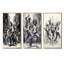 Ensemble de 4 décorations murales noires et blanches Hip Hop Dance-1819830399-1819831172