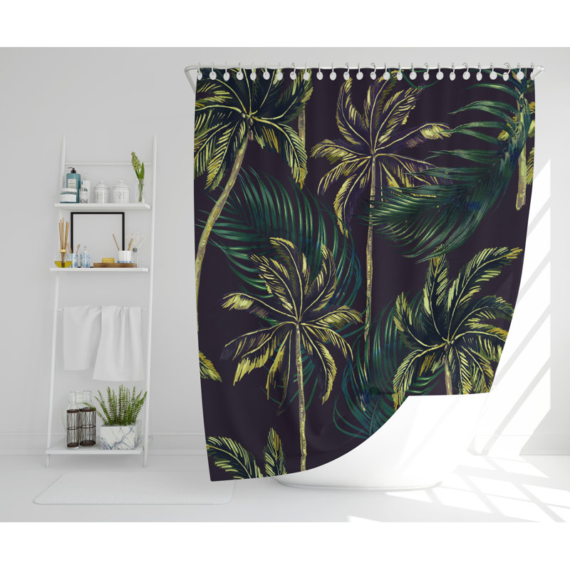 Arria Polyester Shower Curtain, 168cm H x 168cm W