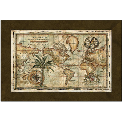 Carte du monde avec globe