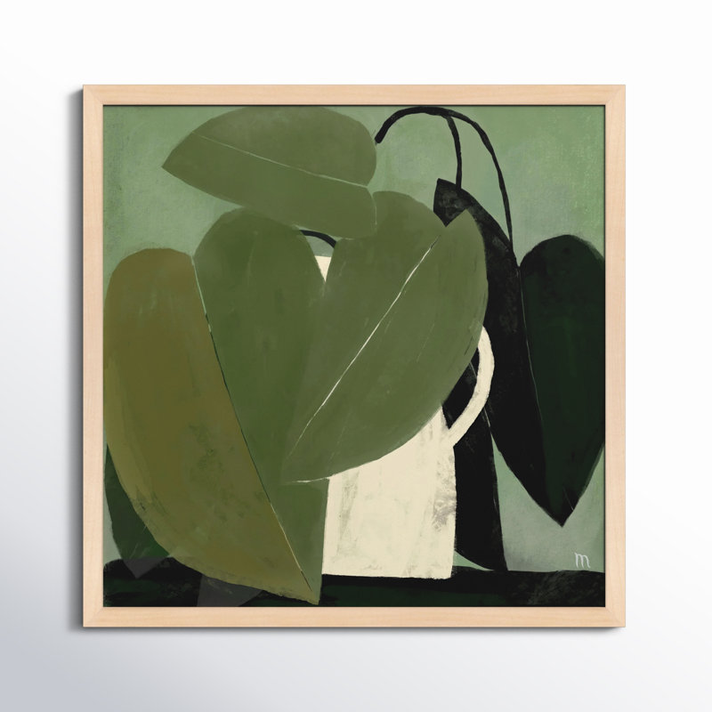 Green On Green Painting by StudioM, 36" H x 36" W, Brown