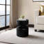 Métal, tabouret en forme de pion H 18 po, noir, rond