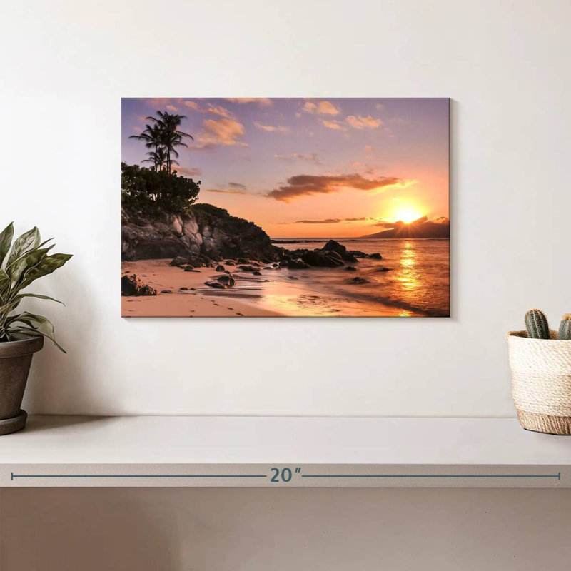 Gillard Kapalua Gillard coucher de soleil, H 8 po x l 12 po