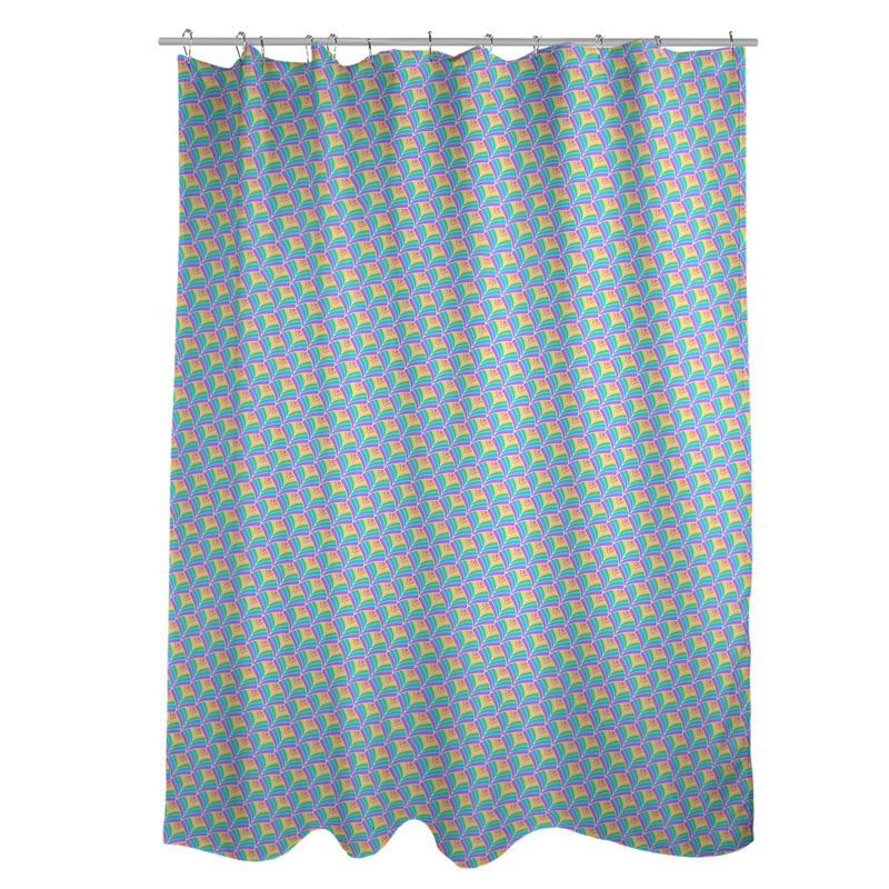 Rideau de douche simple katelyn elizabeth, Pastel