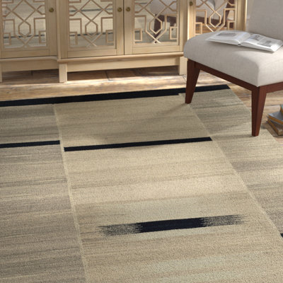 Atlin Hand Woven Wool Abstract Rug