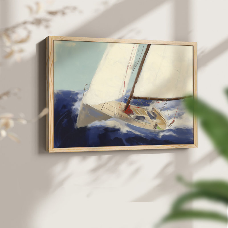 Série nautique-XXXIX - reproduction encadrée, H 8 po x l 10 po, Naturel