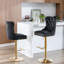 Tabourets de bar réglables en velours noir - confortables pour la maison et la cuisine (de 2 avec siège-1485603417-1485603419