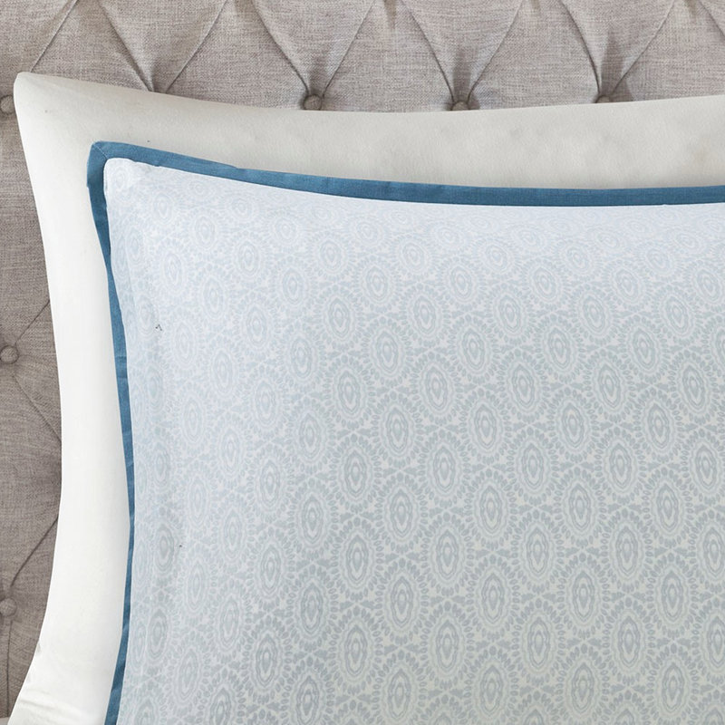 Housse de couette réversible en coton double / grand avec motif à deux tons 100% médaillon de literie et imprimés