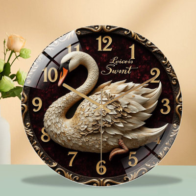 Horloge murale élégante 12 po Swan
