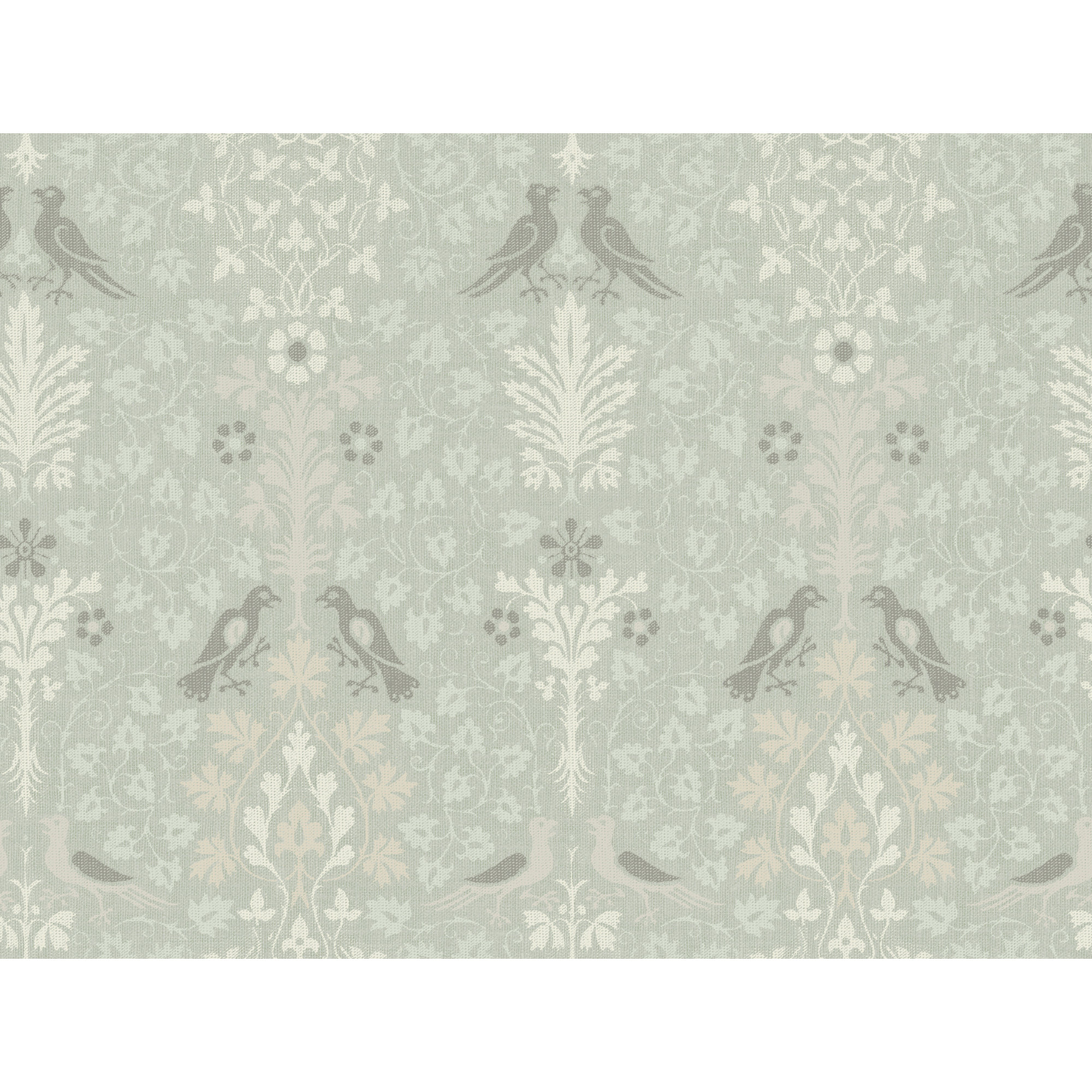 Yuki Osada Damask Wallpaper, Soft Green