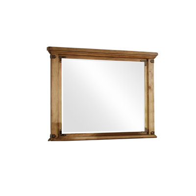 48.4"W Cottage Mirror, Weathered Elm