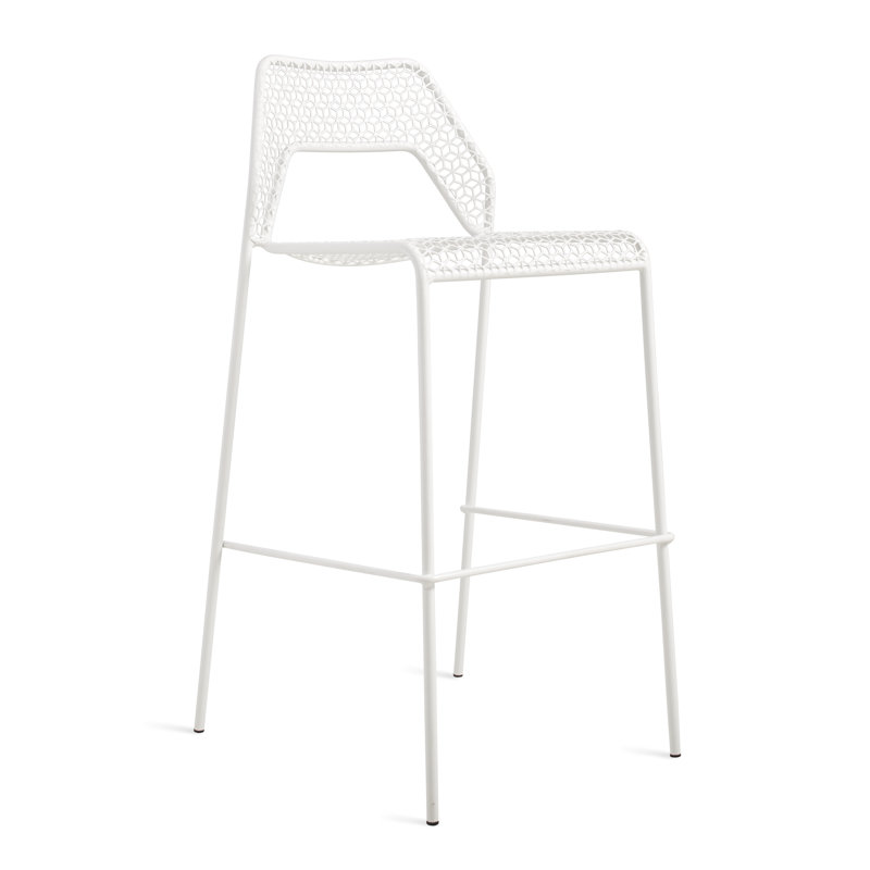 Hot Mesh Outdoor Bar Stool, Off White, Bar Stool (30.5" Seat Height)