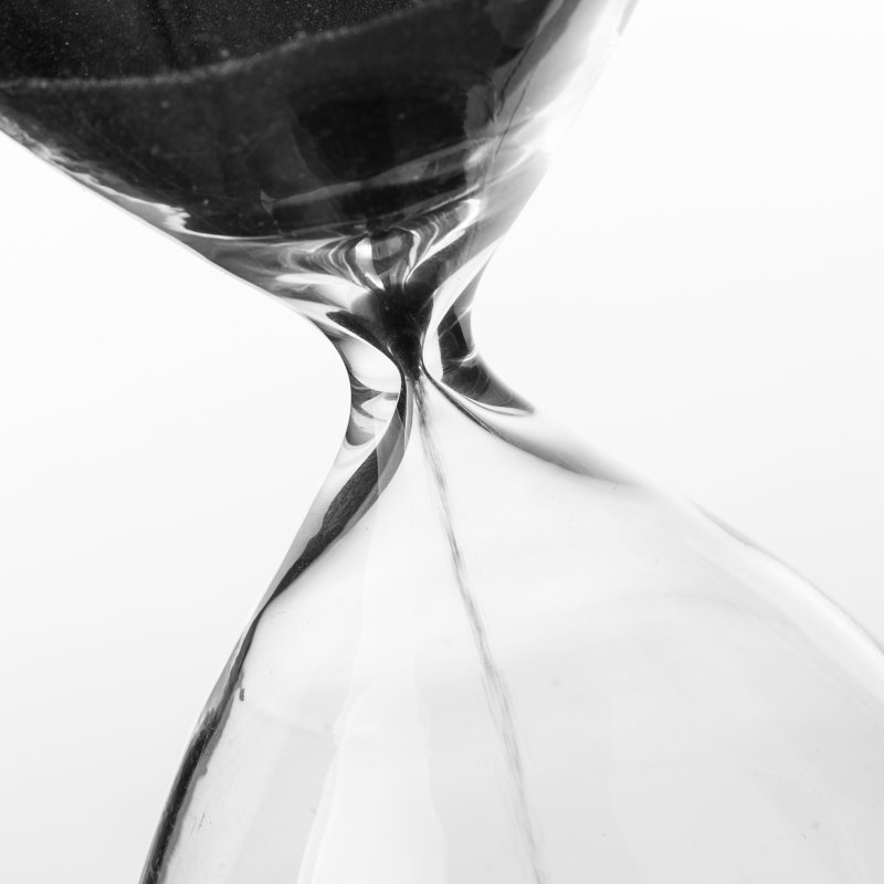 Calvin Hourglass, 16.5cm H x 6.5cm W x 6.5cm D