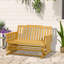 Balancelle de jardin avec structure en bois respirant et structure de chaise berçante en bois Peaceful Motion