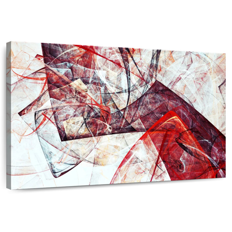 Avery Scarlet - abstrait dynamique, H 20 po x l 30 po