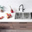 Évier de cuisine encastré ou double encastré en acier inoxydable de calibre 18 de 29 po x 18 po, calibre 18, encastré 50/50