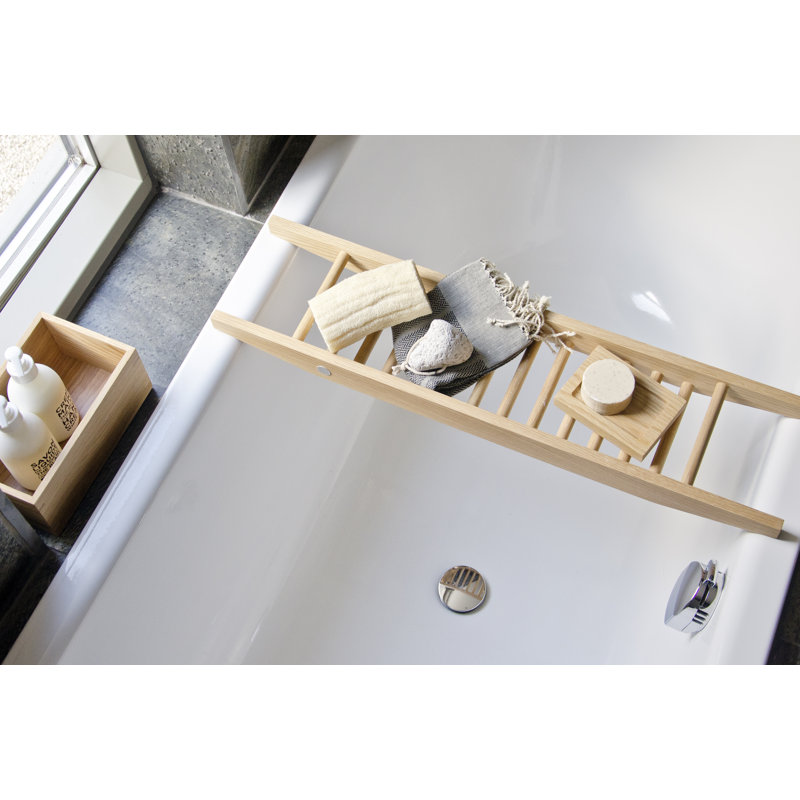 Belinda Freestanding Bath Rack, Oak