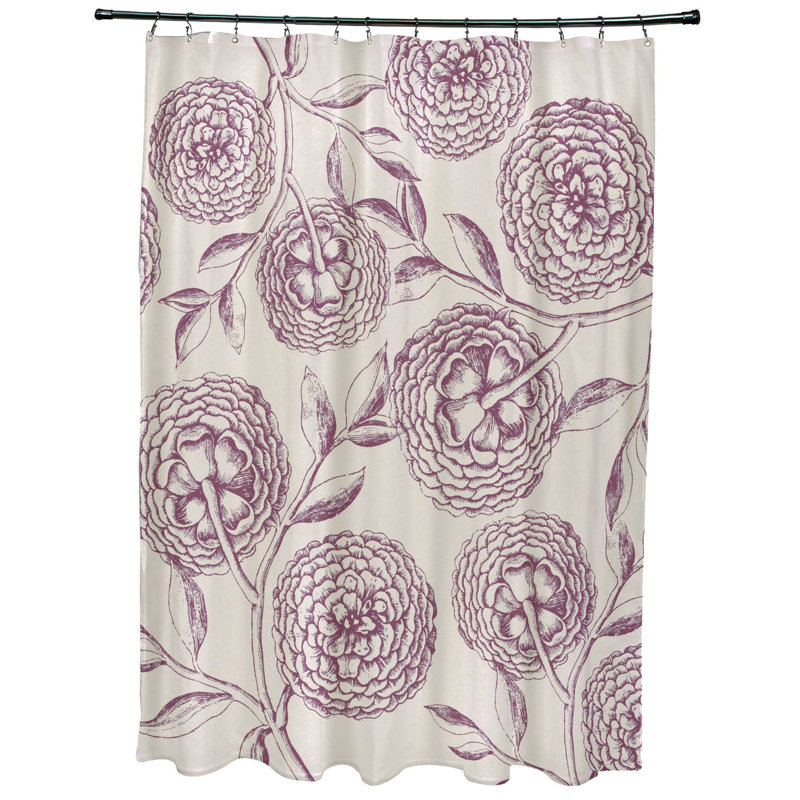 Rideau de douche simple Slezak, Mauve
