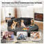 Canapé-lit 78,5 pouces en velours côtelé semi-circulaire 2-en-1, fauteuil inclinable avec coussins décoratifs et cinq coussins décoratifs-53036193-53036383