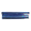 Atmosphere 2 in. x 8 in. Iridescent Recycled Glass Handmade Trim Decorative Wall & Pool Tile-72887005