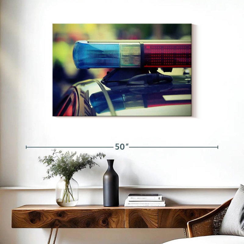 Mehar Police Car Lights, 24" H x 36" W