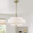 Arly 4 - Light Steel Dimmable Drum Chandelier