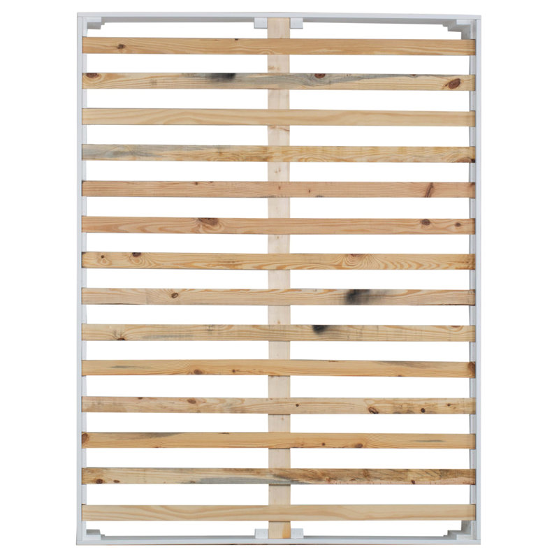 Base de lit plateforme 16 po, Simple TG, Blanc