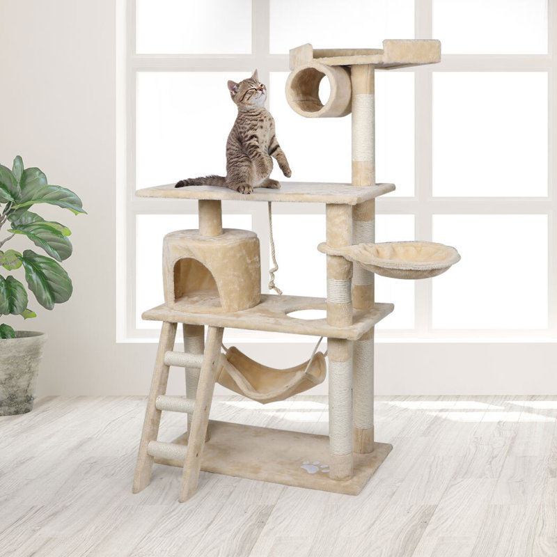 57" Buchanan Cat Tree, Beige
