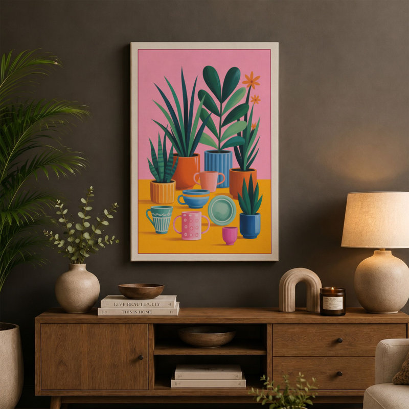 Print, 30x20 - 76.2 x 50.8 cm, Teal Border