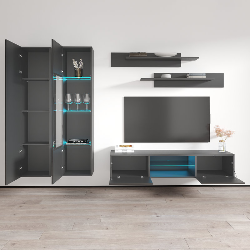 Meuble audio-vidéo Fly 100 A, Gris