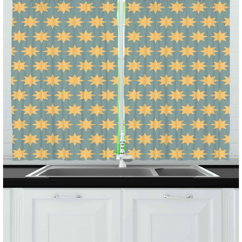 Pointed Kitchen Curtain
