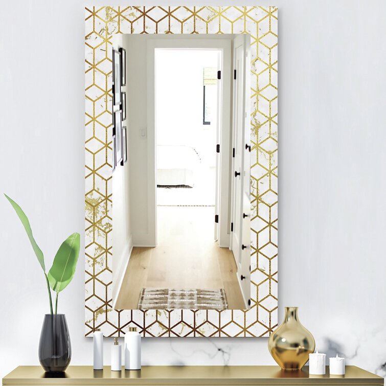 Capital Honeycomb 6 Modern Frameless Wall Mirror