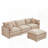 3-Seater Comfy Cloud Couches With Movable Ottoman-366881469
